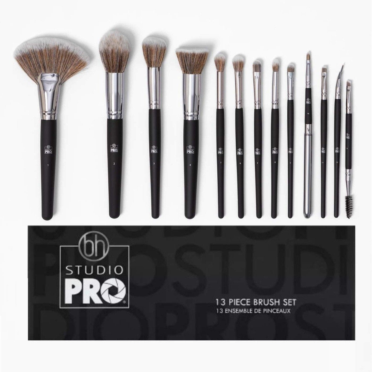 13 Pcs B.h Cosmetics Studio Pro Brush Set