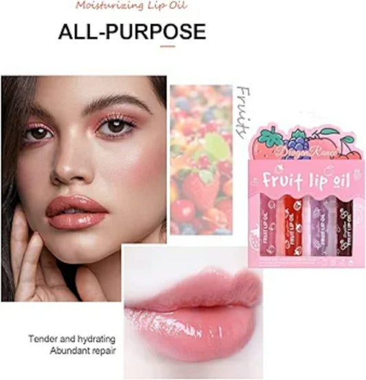 Pack Of 4 – Fruit Lip Oil Set
