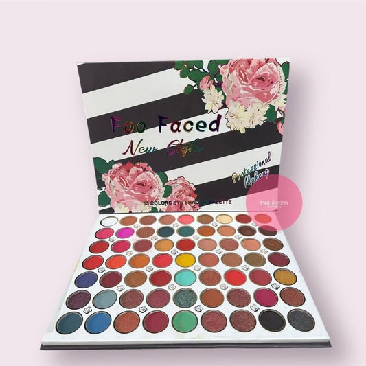 Foo Face 63-color Eyeshadow Palette – Matte, Shimmer